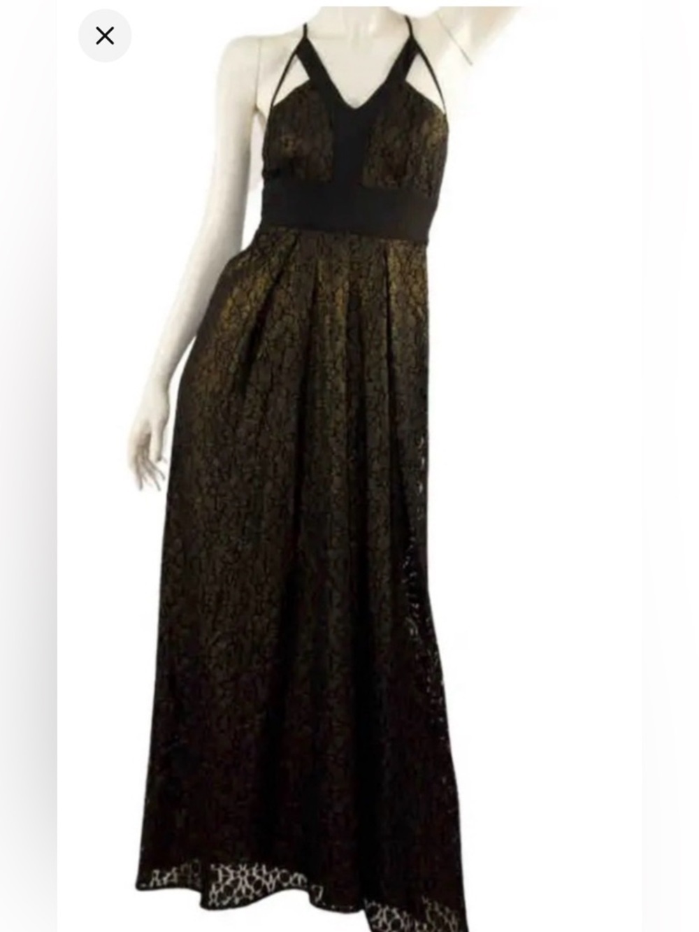 Vintage BCBG generation lace maxi dress 10